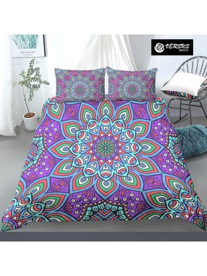 Set Copri Piumone Federe Copripiumino Etnico Mandala Duvet Cover BED0118